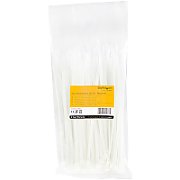100 PACK 8 CABLE TIES -WHITE/NYLON ZIP TIE WRAPS UL TAA