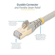 1.5 M CAT6A CABLE GREY/SNAGLESS - SHIELDED COPPER WIRE