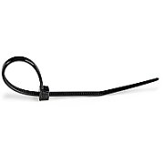 100 PACK 6 CABLE TIES -BLACK/NYLON ZIP TIE WRAPS UL TAA