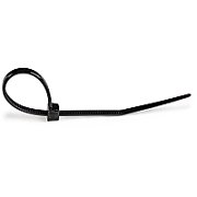 100 PACK 6 CABLE TIES -BLACK/NYLON ZIP TIE WRAPS UL TAA