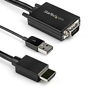 VGA TO HDMI CABLE - USB AUDIO/- USB AUDIO - 1080P RESOLUTION