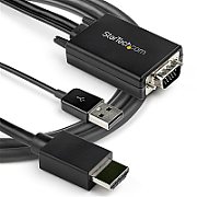 VGA TO HDMI CABLE - USB AUDIO/- USB AUDIO - 1080P RESOLUTION