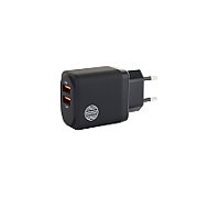 WALL CHARGER 2 USB PORTS 4.8A/EU 30W