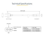 LAPTOP POWER CORD - 18 AWG/EU PLUG TO C7 - 18AWG