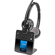 Poly Savi 8420 Office Stereo Microsoft Teams Certified DECT 1880-1900 MHz Headset EMEA - INTL English Loc  Euro plug