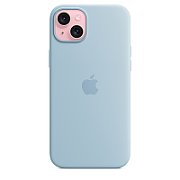 IPHONE 15 PLUS SILICONE CASE/WITH MAGSAFE LIGHT BLUE