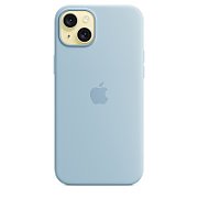 IPHONE 15 PLUS SILICONE CASE/WITH MAGSAFE LIGHT BLUE