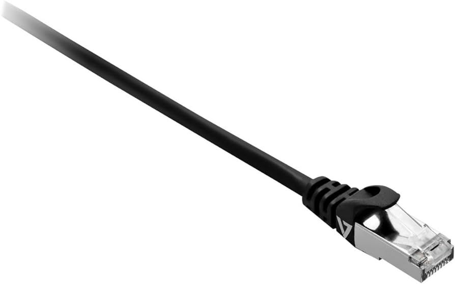 CAT6 ETHERNET BLACK STP 1M/RJ45 100 COPPER SNAGLESS