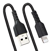USB TO LIGHTNING CABLE - 50CM/(20IN) COILED CABLE BLACK