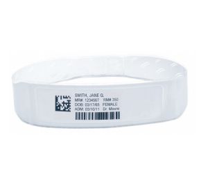 Wristband, PolyPro/PET, 3 x 11in (76x279mm) DT, Z-Band Fusion, Adhesive Closure, Adult w/ Label, 200/roll, 5 rolls/case, 5 OD