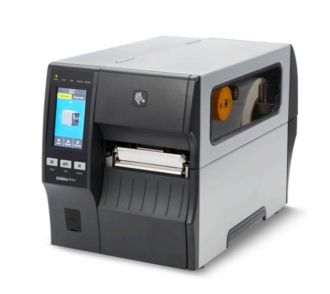 TT Printer ZT411 4 , 300 dpi, Euro and UK cord, Serial, USB, 10/100 Ethernet, Bluetooth 4.1/MFi, USB Host, Peel, EZPL