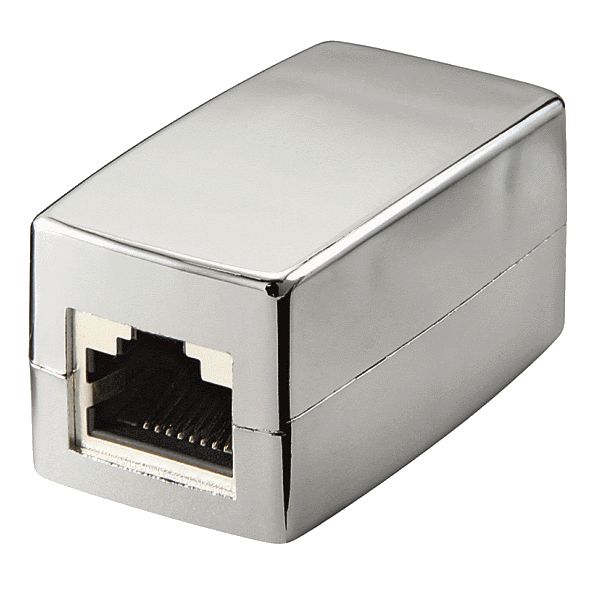 CAT5E MODULAR INLINE COUPLER/F/F - RJ45 - SHIELDED - METAL