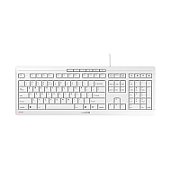CHERRY STREAM KEYBOARD US/ENGLISH W/EURO SYM WHITE-GRAY