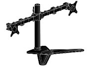 DUAL DESKTOP ARM STAND/10-30IN 100X100 HAS 10KG