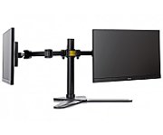 DUAL DESKTOP ARM STAND/10-30IN 100X100 HAS 10KG