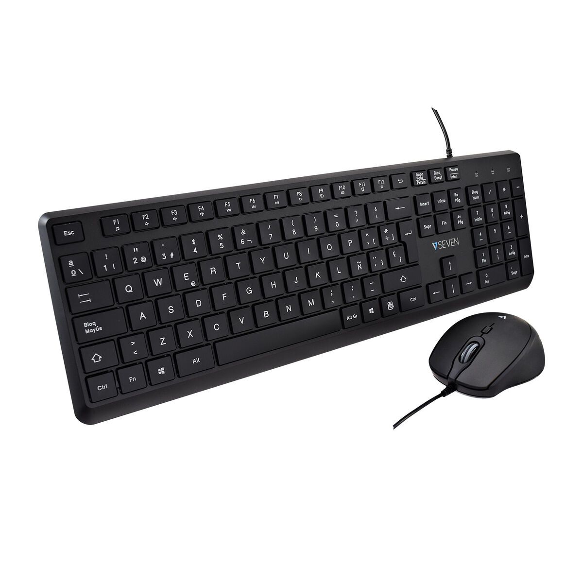 USB PRO KEYBOARD MOUSE COMBO ES/QWERTY ES SPANISH LASERED KEYCAP