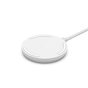 10W WIRELESS CHARGING PAD/MICROUSBCABLE W/POWER SUPP WHITE