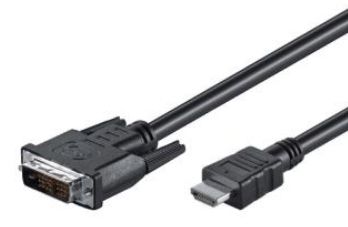 2M HDMI DVI -D 18+1 CABLE/M/M FULL HD BLACK