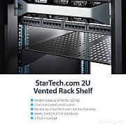 2U 22IN FIXED RACK MOUNT SHELF/.