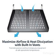 2U 22IN FIXED RACK MOUNT SHELF/.