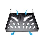 2U 22IN FIXED RACK MOUNT SHELF/.