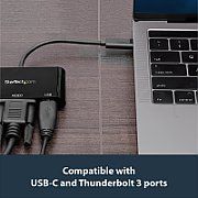 USB-C TO VGA ADAPTER WITH PD/PD + USB PORT - USB-C ADAPTER