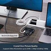 USB-C TO VGA ADAPTER WITH PD/PD + USB PORT - USB-C ADAPTER