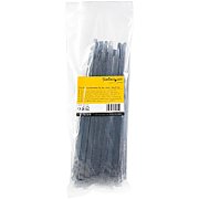 100 PACK OF RESEALABLE ZIP TIE/10 BLACK