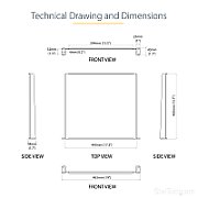 1U RACK SHELF - 16 IN. DEEP/.