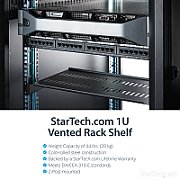 SERVER RACK SHELF VENTED 1U STE/482.6X44.5X254MM