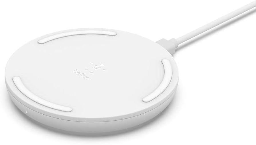 10W WRLS CHARGING PAD/INCL.MICROUSBCABEL NO ADAP WHITE