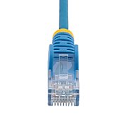 CAT6 CABLE - 1.5 M - BLUE/SNAGLESS - 28 AWG COPPER WIRE