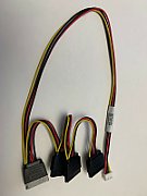 CABLE PWR EXT 1X4F/P2.50 TO 4X/SATA POWER 40CM 22AWG ROHS