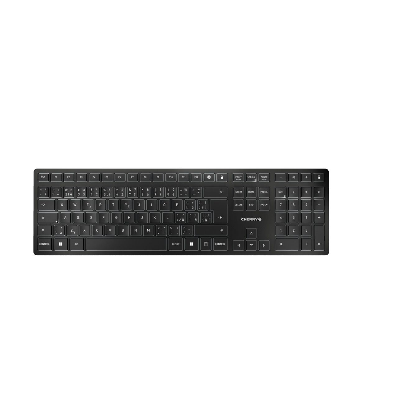 KW 9100 SLIM CZ KEYBOARD/WIRELESS BLACK CZECHIA / SLOVAKI