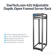 42U ADJ DEPTH 4 POST RACK/.