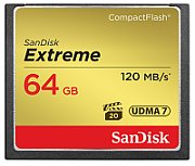 CF CARD 64GB EXTREME/120MB/S - 85MB/S WRITE