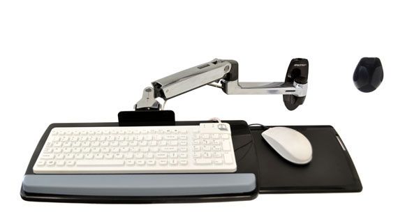 LX WALLMOUNT KEYBOARD ARM POL/2.3 KG LIFT 33CM 10Y WARRANTY
