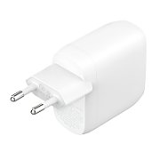 60W DUAL USB-C CHARGER WITH/POWER DELIVER WHITE