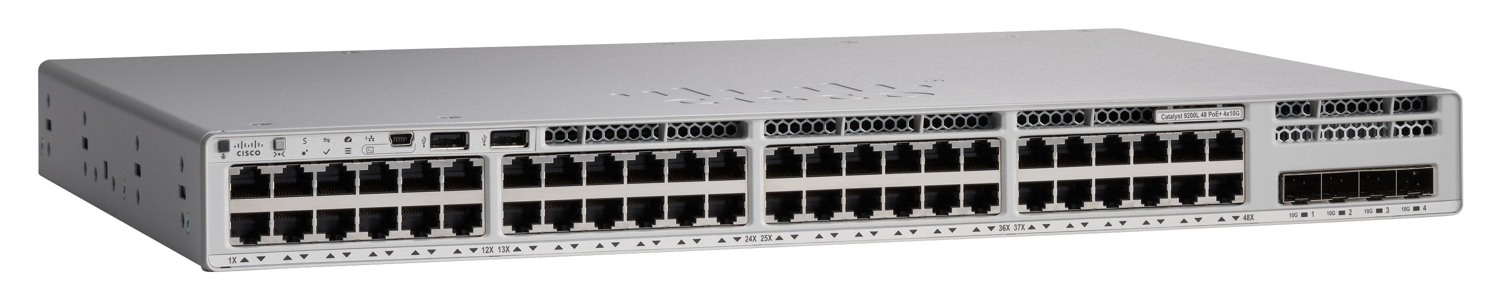 Switch Cisco C9200L-48PXG-2Y-E, 48 porturi 10 / 100 / 1000 MBs