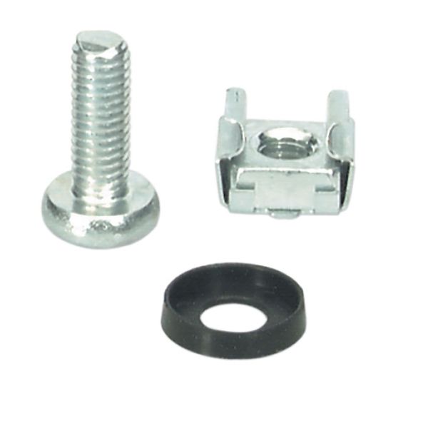 CAGE NUTS SET - 50 X M6/ZINC-COATED - VE 50