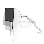 HX DESK MONITOR ARM/WITH HD PIVOT WHITE