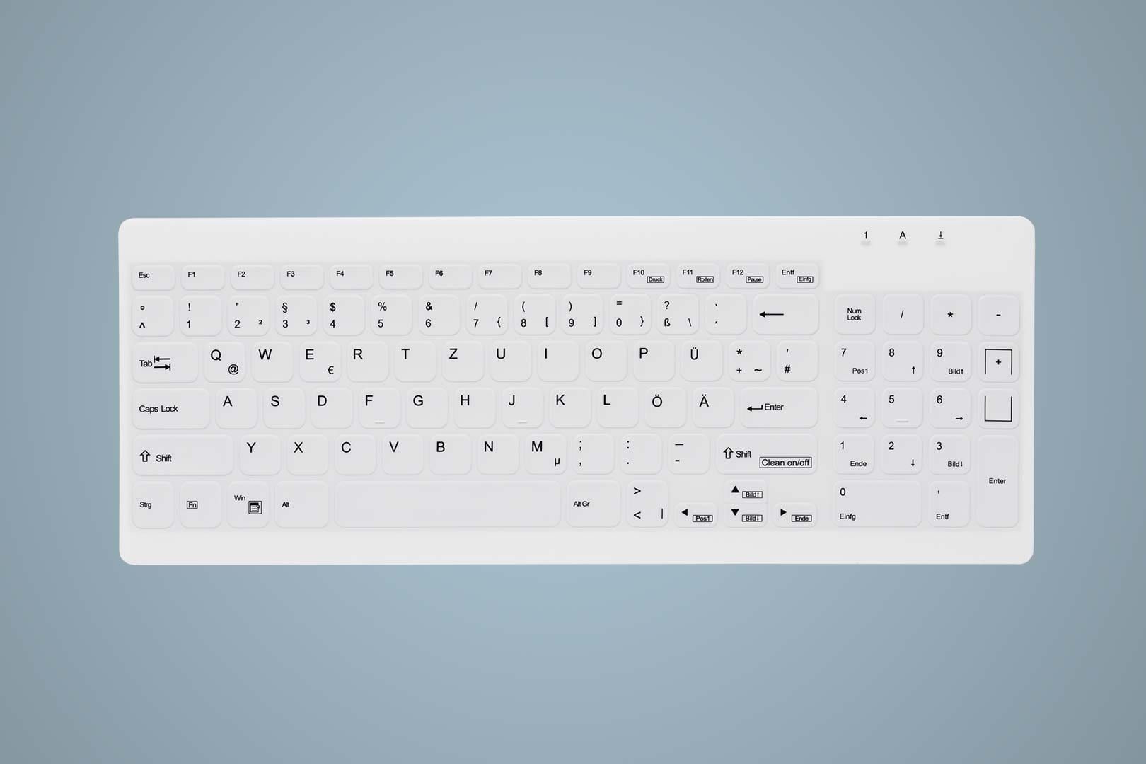 HYGIENE COMPACT ULTRAFLAT/KEYBOARD WITH NUMPAD SEALED WATE