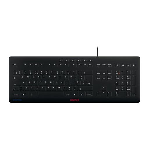 CHERRY STREAM PROTECT KEYBOARD/BLACK UK-ENGLISH LAYOUT