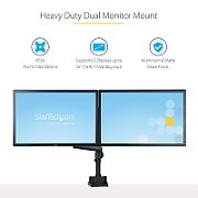 DESK MOUNT DUAL MONITOR ARM/.