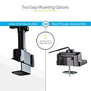 DESK MOUNT DUAL MONITOR ARM/.