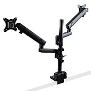 DESK MOUNT DUAL MONITOR ARM/.