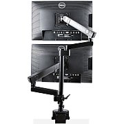 DESK MOUNT DUAL MONITOR ARM/.