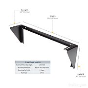 2U 19 WALL MOUNT RACK BRACKET/.