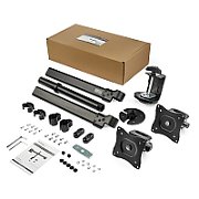 DESK-MOUNT DUAL-MONITOR ARM/.