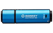 128GB USB-C IRONKEY VAULT P 50C/AES-256 ENCRYPTED FIPS 197